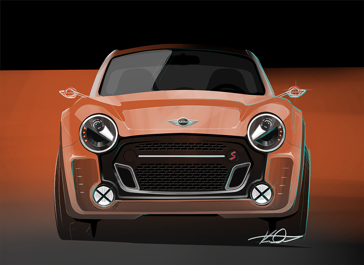 mini，pretty，Two seater car，Automobile design，brand，industrial design，